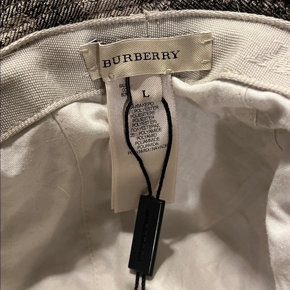 Burberry Metallic Check Hat